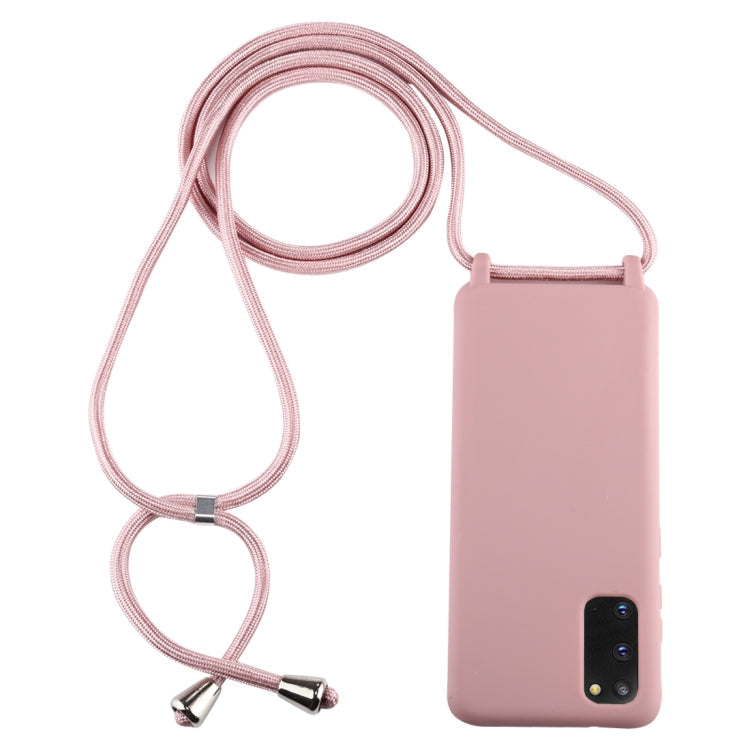 Candy Color TPU Protective Case with Lanyard, For Galaxy S20, For Galaxy S20+, For Galaxy S20 Ultra