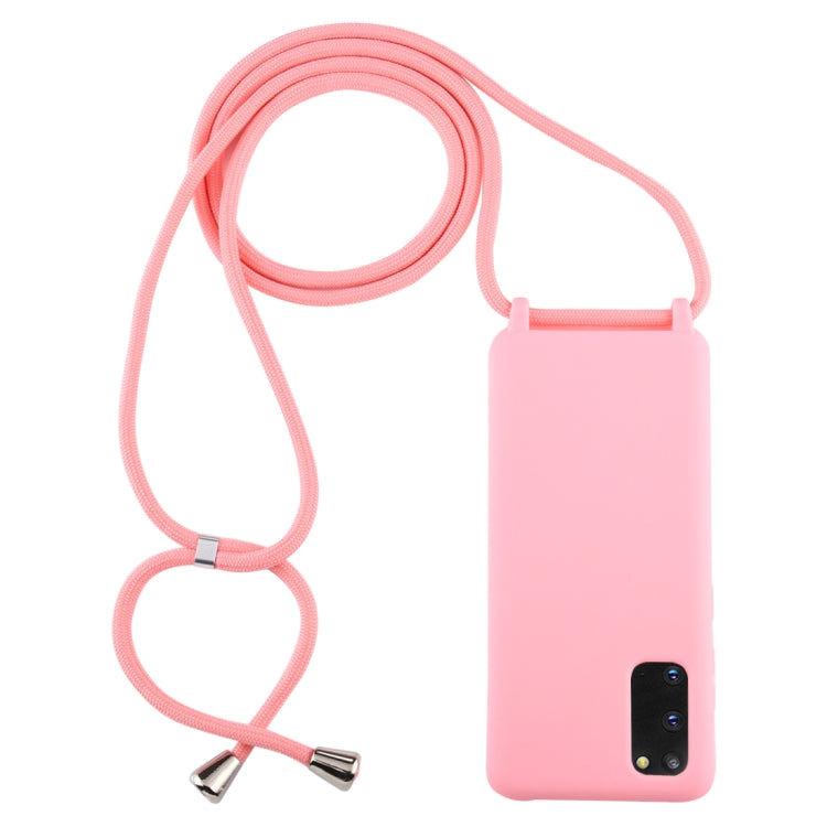 Candy Color TPU Protective Case with Lanyard, For Galaxy S20, For Galaxy S20+, For Galaxy S20 Ultra