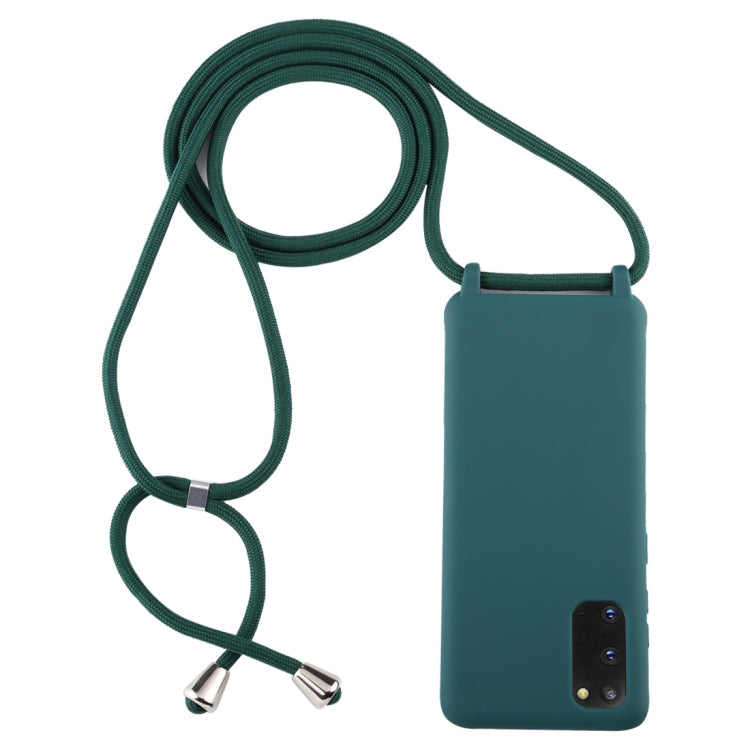 Candy Color TPU Protective Case with Lanyard, For Galaxy S20, For Galaxy S20+, For Galaxy S20 Ultra