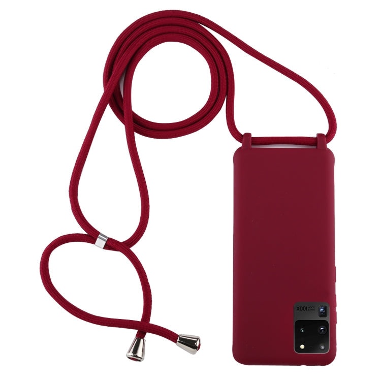 Candy Color TPU Protective Case with Lanyard, For Galaxy S20, For Galaxy S20+, For Galaxy S20 Ultra