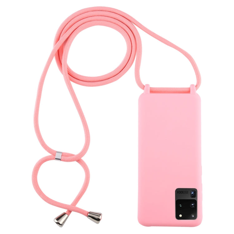 Candy Color TPU Protective Case with Lanyard, For Galaxy S20, For Galaxy S20+, For Galaxy S20 Ultra