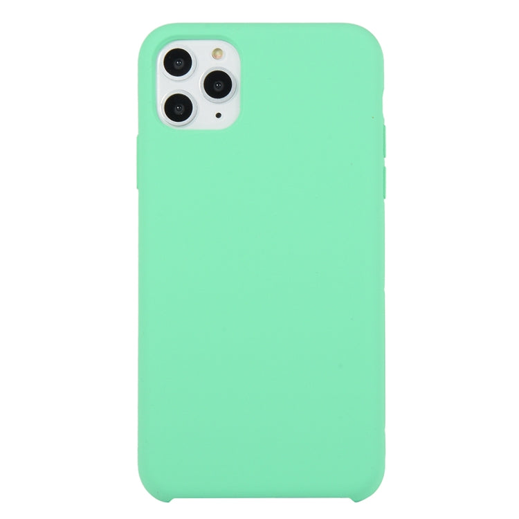 For iPhone 11 Solid Color Solid Silicone  Shockproof Case (Hibiscus Pink), For iPhone 11