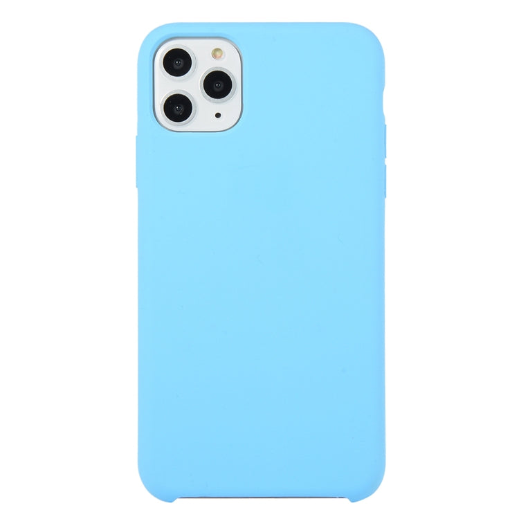 For iPhone 11 Solid Color Solid Silicone  Shockproof Case (Hibiscus Pink), For iPhone 11