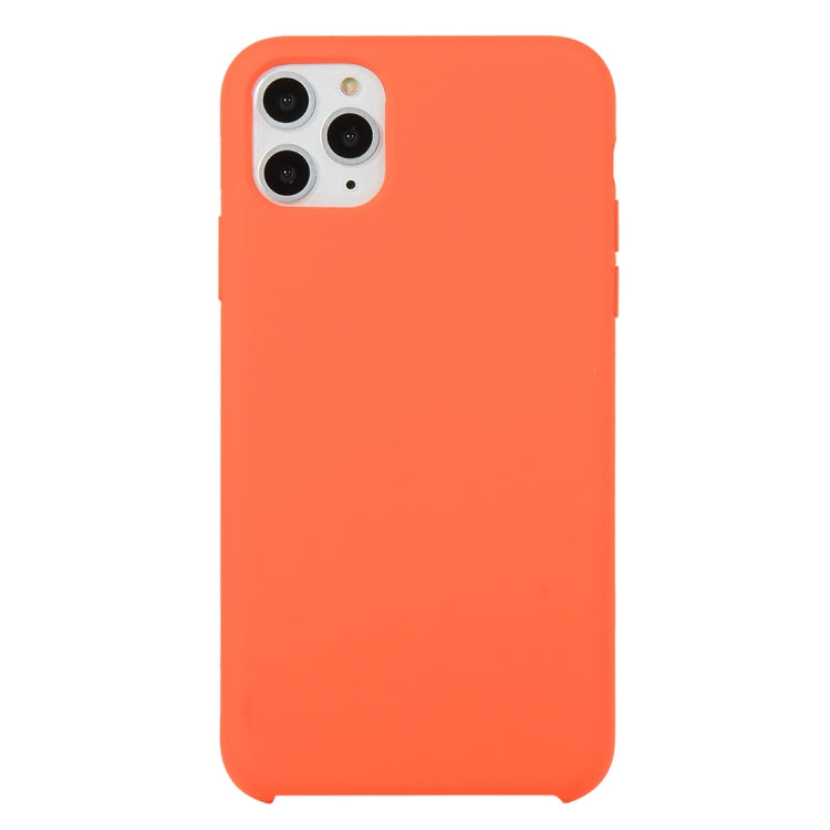 For iPhone 11 Solid Color Solid Silicone  Shockproof Case (Hibiscus Pink), For iPhone 11 Pro