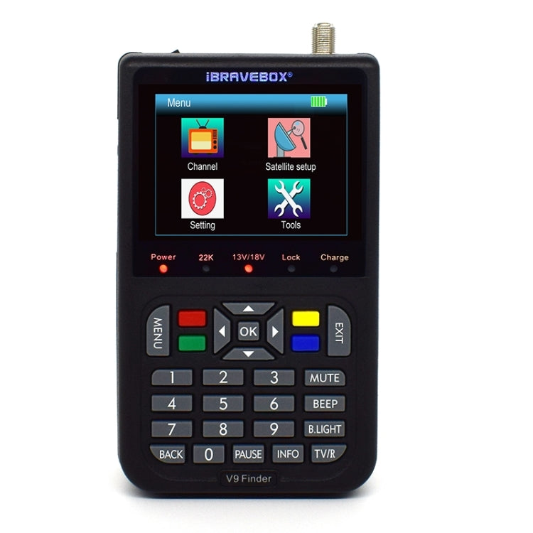 iBRAVEBOX V9 Finder Digital Satellite Signal Finder Meter, EU Plug, AU Plug, UK Plug