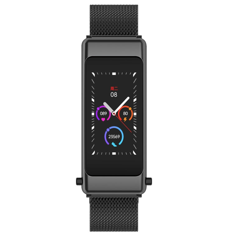 K50 1.08 inch Steel Band Earphone Detachable IP67 Waterproof Smart Watch Support Bluetooth Call, Steel Band (Black), Steel Band (Gold), Steel Band