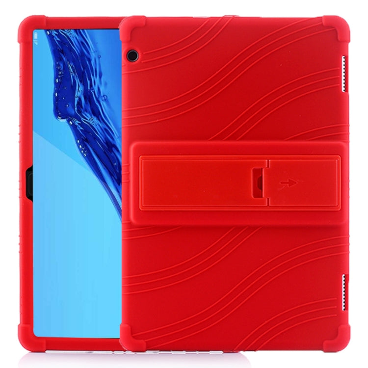 Tablet PC Silicone Protective Case with Invisible Bracket, For Huawei MediaPad T5, For Lenovo Tab E10, For iPad 6 (9.7 Universal)