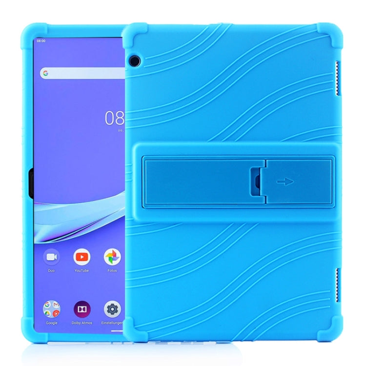 Tablet PC Silicone Protective Case with Invisible Bracket, For Huawei MediaPad T5, For Lenovo Tab E10, For iPad 6 (9.7 Universal)