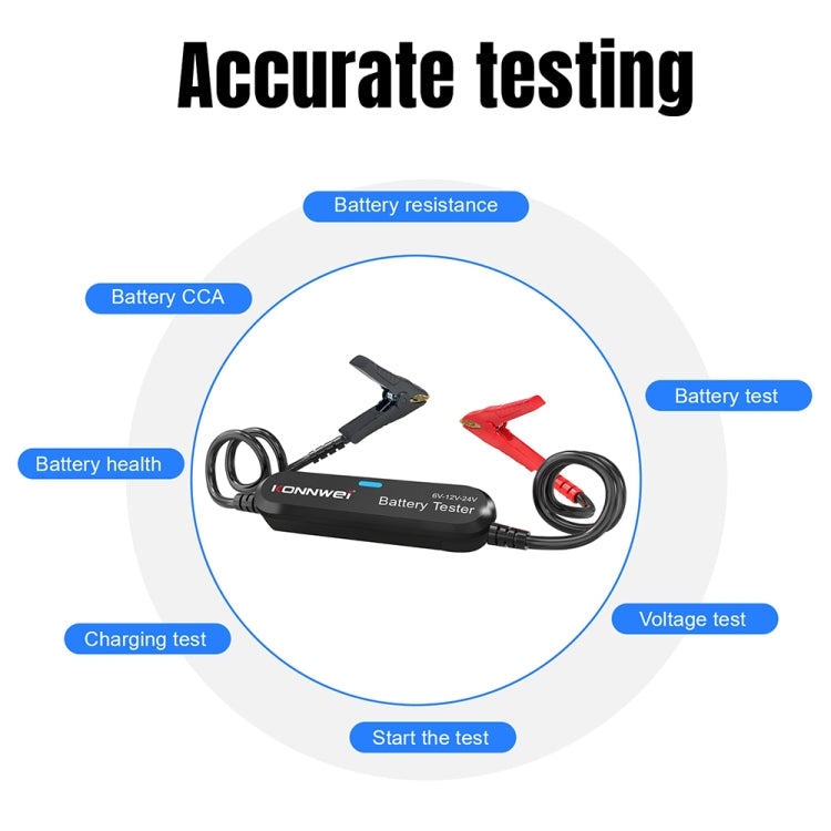 KONNWEI BK200 6V/12V/24V Car Bluetooth Battery Tester
