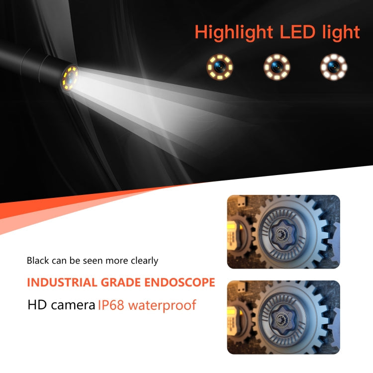 P130 4.3 inch Triple Camera with Screen Endoscope, 2m, 5m, 10m