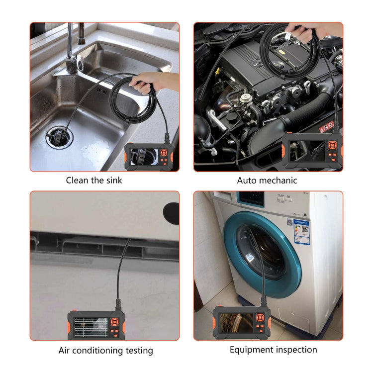 P130 4.3 inch Triple Camera with Screen Endoscope, 2m, 5m, 10m