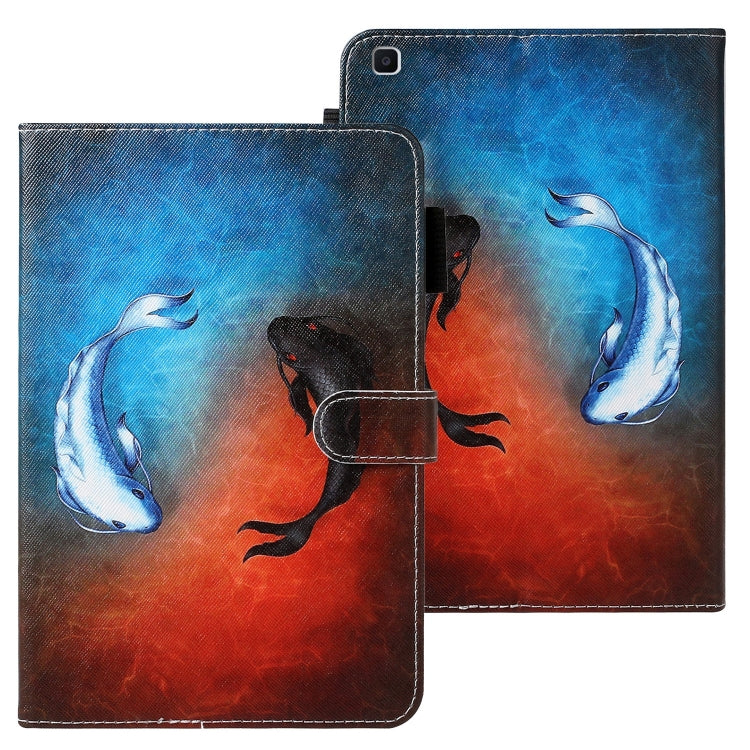 Cross Texture Painted Horizontal  Leather Case with Sleep / Wake-up Function & Card Slot & Holder & Wallet, For Galaxy Tab A 8.0 (2019) T290, For Galaxy Tab A 10.1 (2019) T510, For Galaxy Tab S5e T720, For iPad Air, For iPad 10.2                       ...