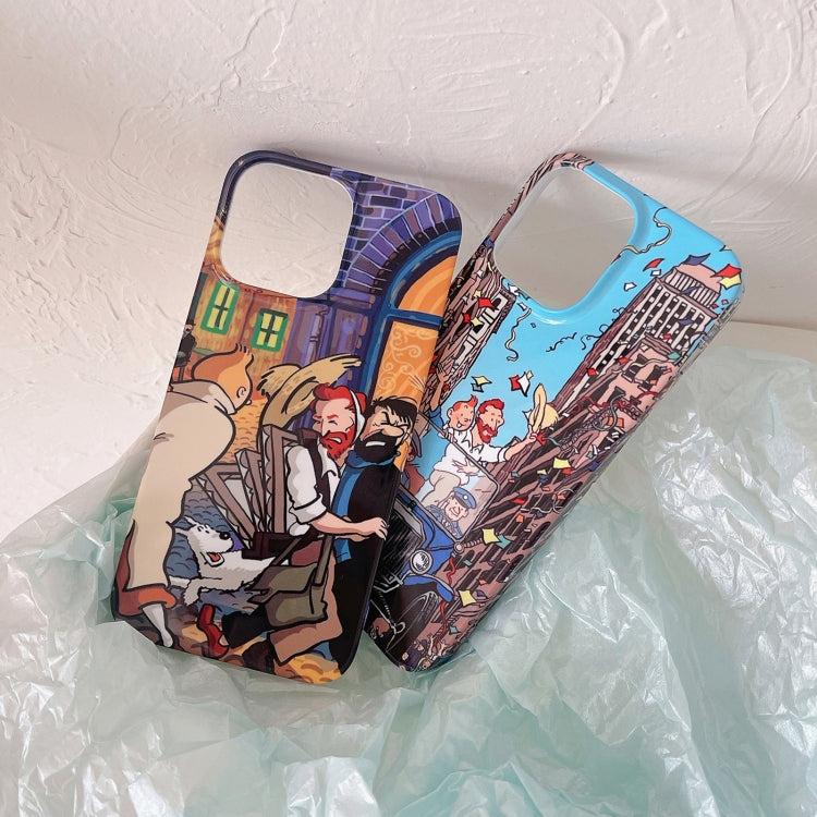 Oil Painting Glossy PC Phone Case, For iPhone 14, For iPhone 14 Plus, For iPhone 14 Pro, For iPhone 14 Pro Max, For iPhone 13, For iPhone 13 Pro