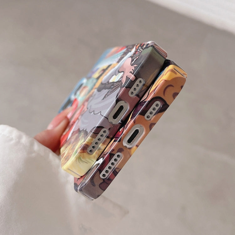 Oil Painting Glossy PC Phone Case, For iPhone 14, For iPhone 14 Plus, For iPhone 14 Pro, For iPhone 14 Pro Max, For iPhone 13, For iPhone 13 Pro