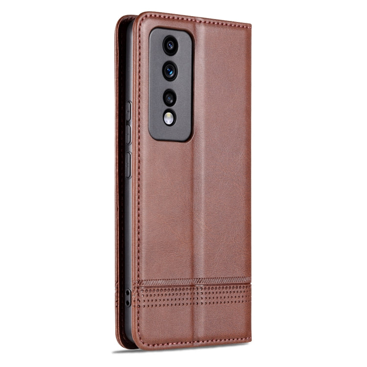 AZNS Magnetic Calf Texture Flip Leather Phone Case, For Honor 80 GT