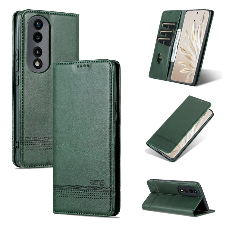 AZNS Magnetic Calf Texture Flip Leather Phone Case, For Honor X50i/90 Lite, For Honor Play 40, For Honor 90 Pro, For Honor 90