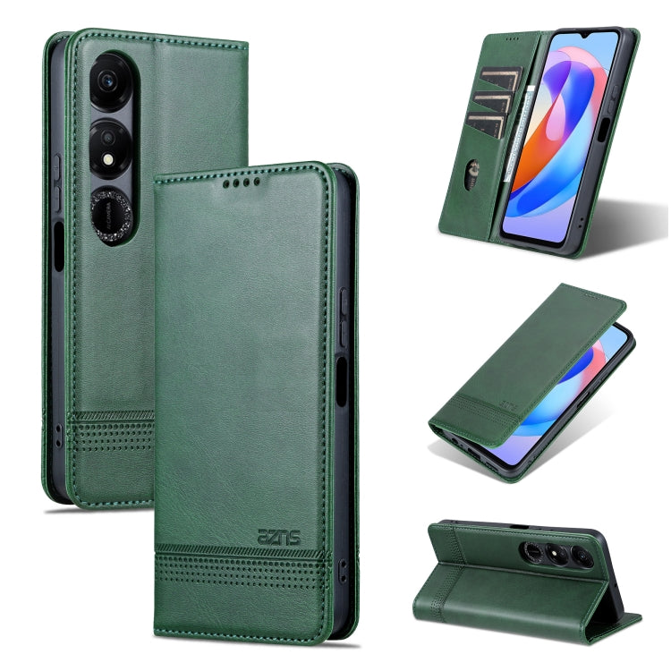 AZNS Magnetic Calf Texture Flip Leather Phone Case, For Honor X50i/90 Lite, For Honor Play 40, For Honor 90 Pro, For Honor 90