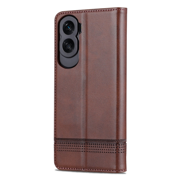 AZNS Magnetic Calf Texture Flip Leather Phone Case, For Honor X50i/90 Lite, For Honor Play 40, For Honor 90 Pro, For Honor 90