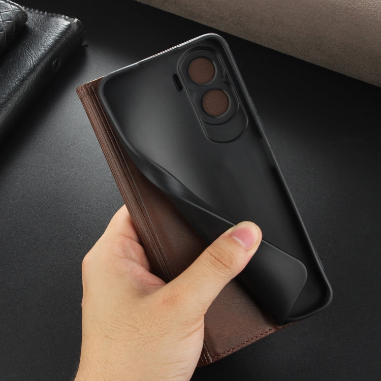 AZNS Magnetic Calf Texture Flip Leather Phone Case, For Honor X50i/90 Lite, For Honor Play 40, For Honor 90 Pro, For Honor 90