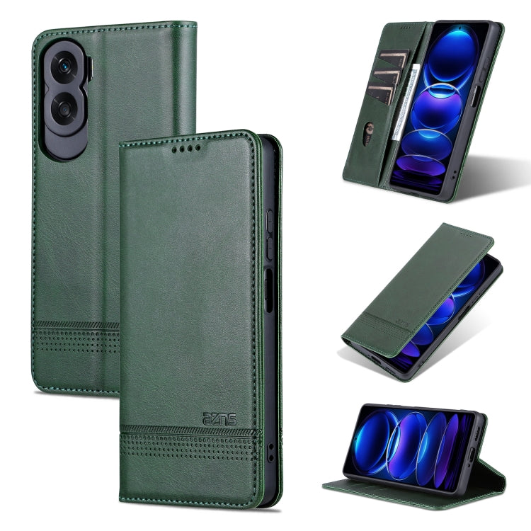 AZNS Magnetic Calf Texture Flip Leather Phone Case, For Honor X50i/90 Lite, For Honor Play 40, For Honor 90 Pro, For Honor 90
