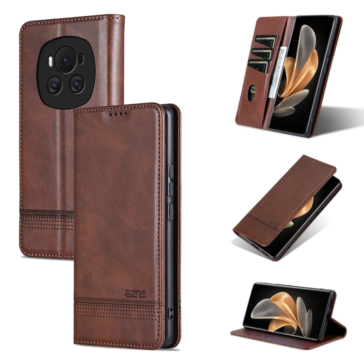 AZNS Magnetic Calf Texture Flip Leather Phone Case, For Honor Play 50/Play 50m 5G, For Honor 200 Lite Global, For Honor Magic6 Pro, For Honor Magic6