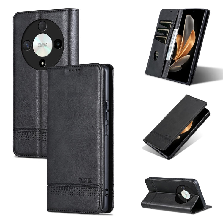 AZNS Magnetic Calf Texture Flip Leather Phone Case, For Honor 90 GT, For Honor Magic6 Lite 5G/X9b, For Honor Play 50 Plus, For Honor X50