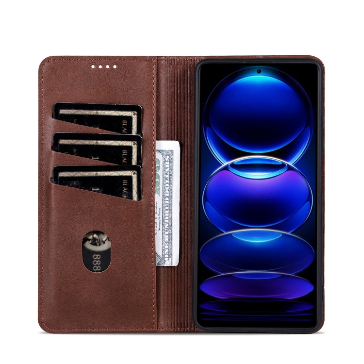 AZNS Magnetic Calf Texture Flip Leather Phone Case, For Honor Play 50/Play 50m 5G, For Honor 200 Lite Global, For Honor Magic6 Pro, For Honor Magic6
