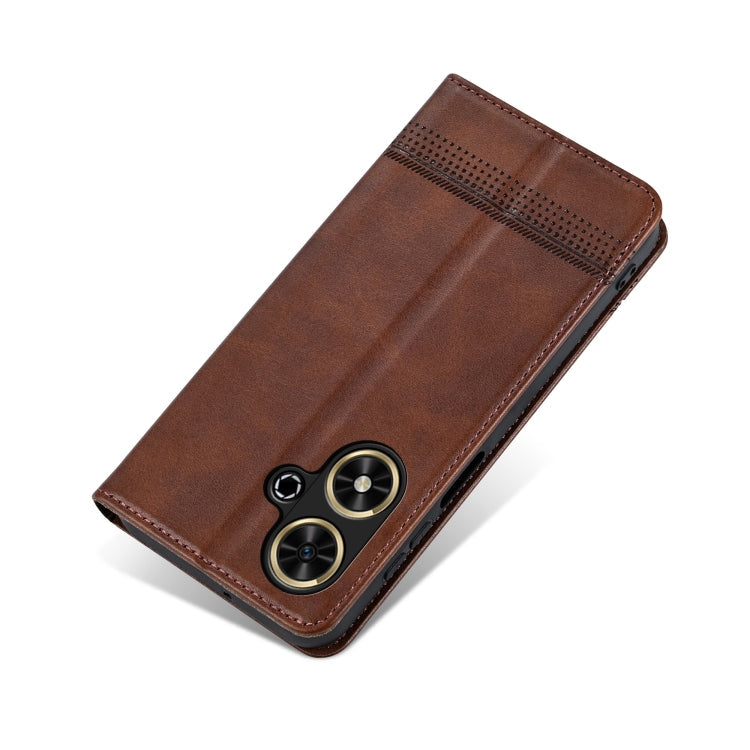 AZNS Magnetic Calf Texture Flip Leather Phone Case, For Honor Play 50/Play 50m 5G, For Honor 200 Lite Global, For Honor Magic6 Pro, For Honor Magic6