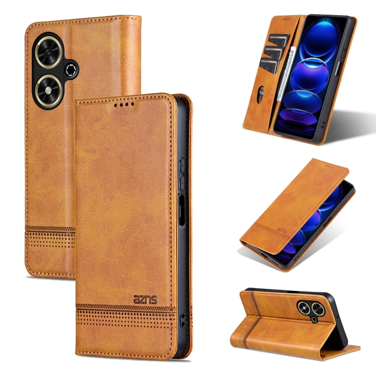 AZNS Magnetic Calf Texture Flip Leather Phone Case, For Honor Play 50/Play 50m 5G, For Honor 200 Lite Global, For Honor Magic6 Pro, For Honor Magic6