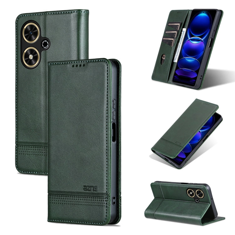 AZNS Magnetic Calf Texture Flip Leather Phone Case, For Honor Play 50/Play 50m 5G, For Honor 200 Lite Global, For Honor Magic6 Pro, For Honor Magic6