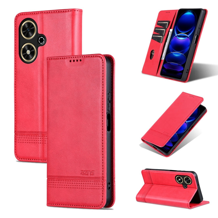 AZNS Magnetic Calf Texture Flip Leather Phone Case, For Honor Play 50/Play 50m 5G, For Honor 200 Lite Global, For Honor Magic6 Pro, For Honor Magic6