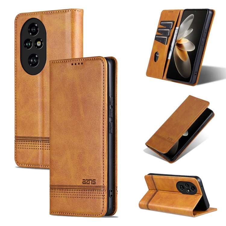 AZNS Magnetic Calf Texture Flip Leather Phone Case, For Honor Play 60 Plus, For Honor X6b, For Honor 200, For Honor 200 Pro