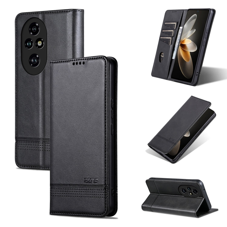 AZNS Magnetic Calf Texture Flip Leather Phone Case, For Honor Play 60 Plus, For Honor X6b, For Honor 200, For Honor 200 Pro