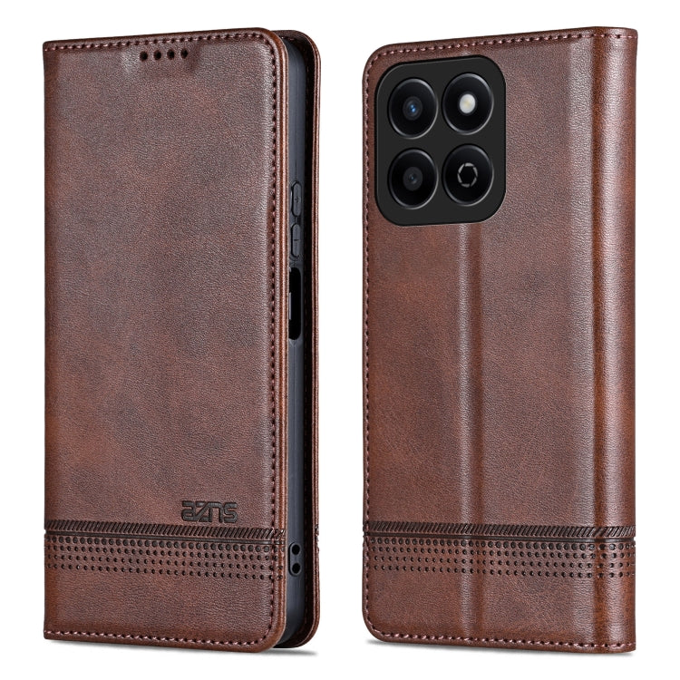 AZNS Magnetic Calf Texture Flip Leather Phone Case, For Honor Play 60 Plus, For Honor X6b, For Honor 200, For Honor 200 Pro