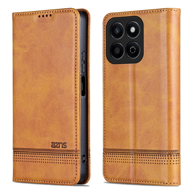 AZNS Magnetic Calf Texture Flip Leather Phone Case, For Honor Play 60 Plus, For Honor X6b, For Honor 200, For Honor 200 Pro