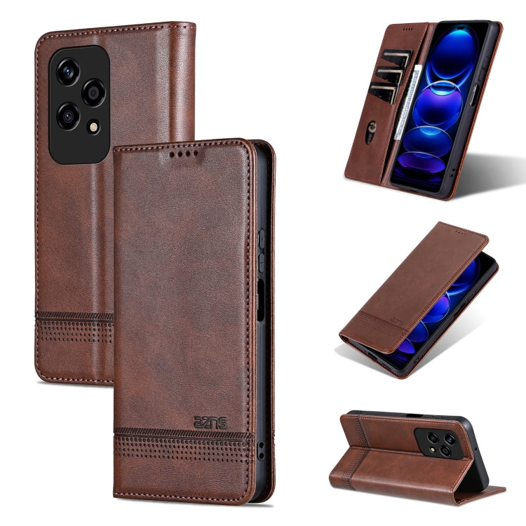 AZNS Magnetic Calf Texture Flip Leather Phone Case, For Honor Play 50/Play 50m 5G, For Honor 200 Lite Global, For Honor Magic6 Pro, For Honor Magic6