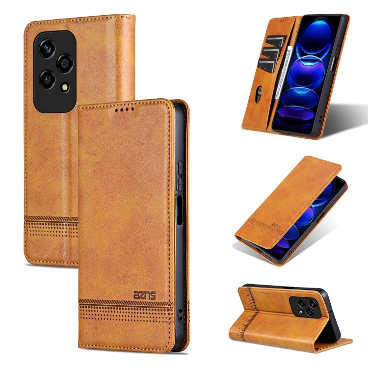 AZNS Magnetic Calf Texture Flip Leather Phone Case, For Honor Play 50/Play 50m 5G, For Honor 200 Lite Global, For Honor Magic6 Pro, For Honor Magic6