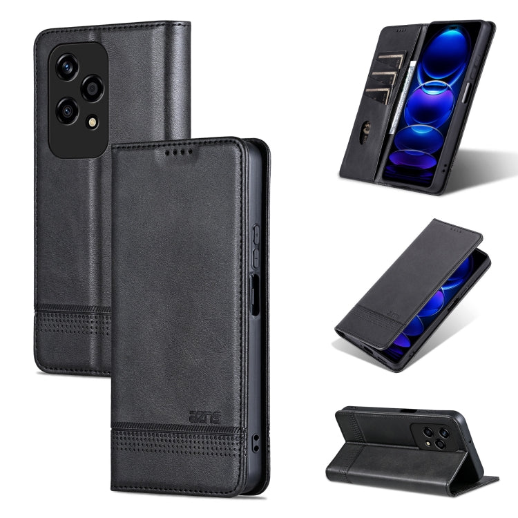 AZNS Magnetic Calf Texture Flip Leather Phone Case, For Honor Play 50/Play 50m 5G, For Honor 200 Lite Global, For Honor Magic6 Pro, For Honor Magic6
