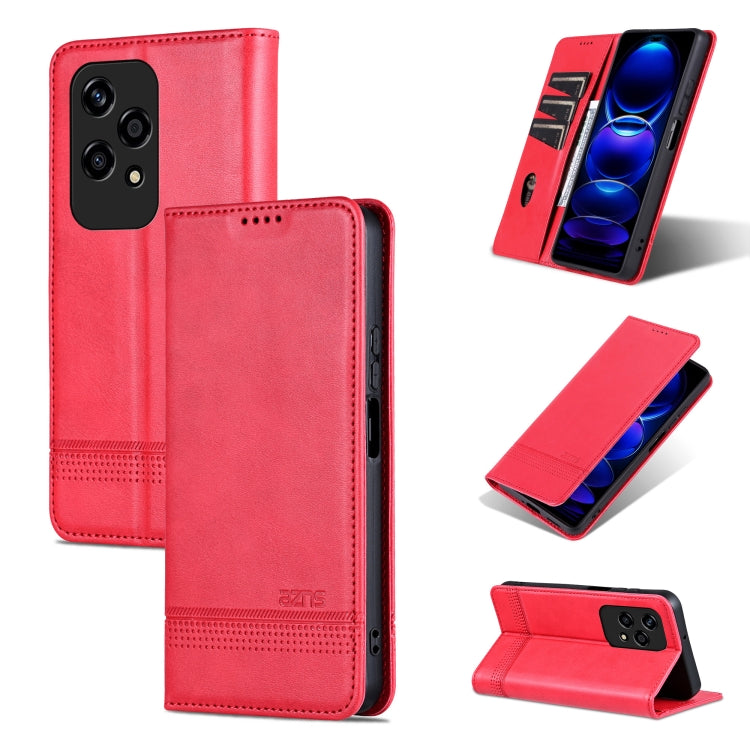 AZNS Magnetic Calf Texture Flip Leather Phone Case, For Honor Play 50/Play 50m 5G, For Honor 200 Lite Global, For Honor Magic6 Pro, For Honor Magic6