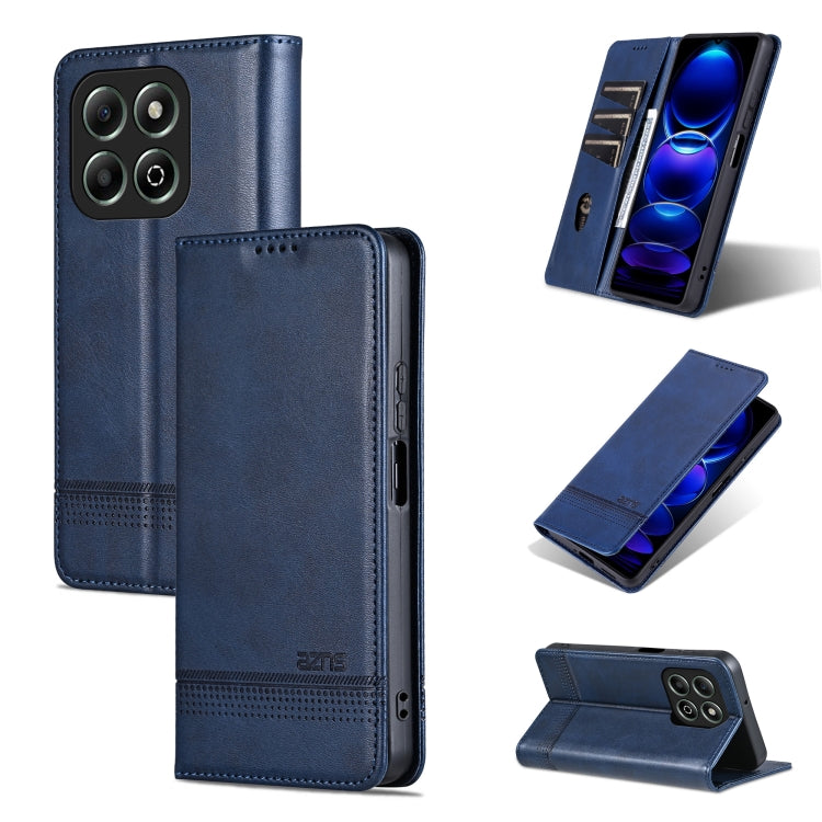 AZNS Magnetic Calf Texture Flip Leather Phone Case, For Honor Play 60 Plus, For Honor X6b, For Honor 200, For Honor 200 Pro