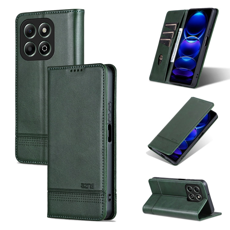 AZNS Magnetic Calf Texture Flip Leather Phone Case, For Honor Play 60 Plus, For Honor X6b, For Honor 200, For Honor 200 Pro