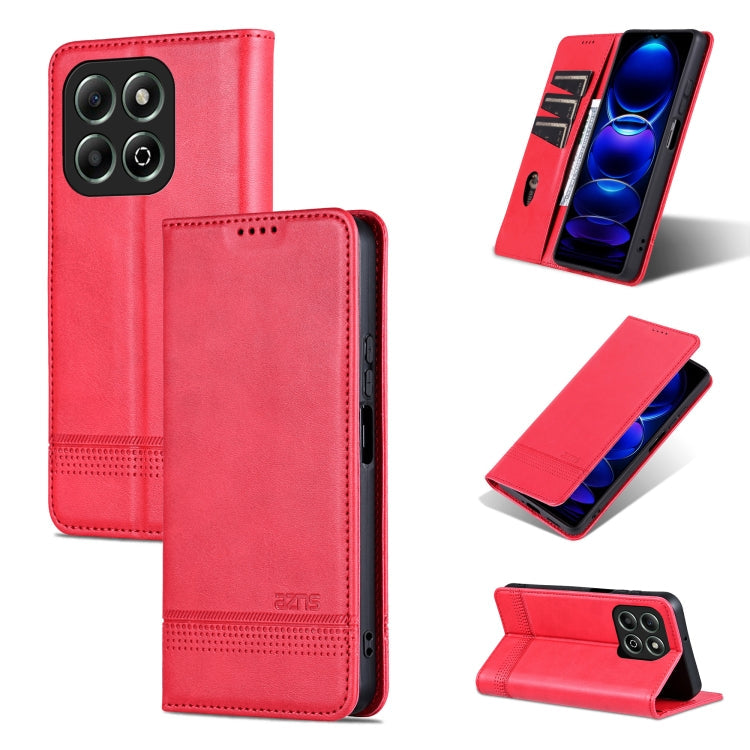 AZNS Magnetic Calf Texture Flip Leather Phone Case, For Honor Play 60 Plus, For Honor X6b, For Honor 200, For Honor 200 Pro