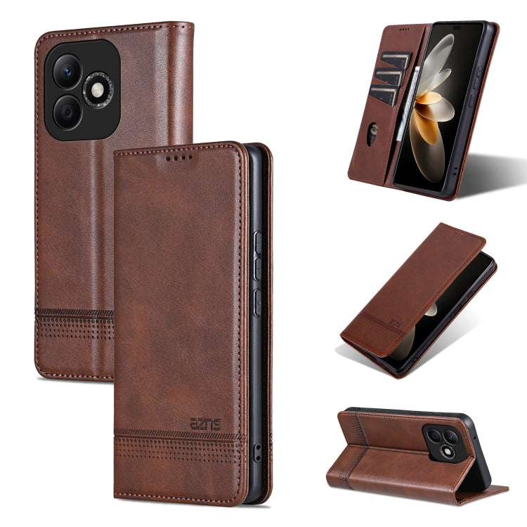 AZNS Magnetic Calf Texture Flip Leather Phone Case, For Honor Magic7, For Honor X60 Pro, For Honor X60, For Honor X60i