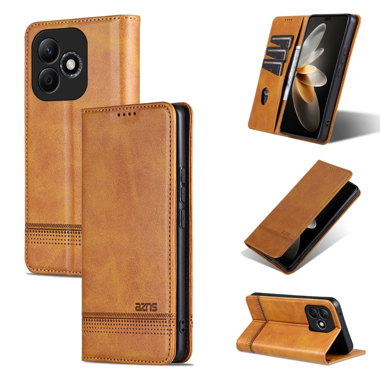 AZNS Magnetic Calf Texture Flip Leather Phone Case, For Honor Magic7, For Honor X60 Pro, For Honor X60, For Honor X60i