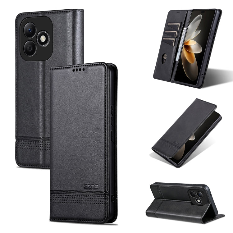 AZNS Magnetic Calf Texture Flip Leather Phone Case, For Honor Magic7, For Honor X60 Pro, For Honor X60, For Honor X60i