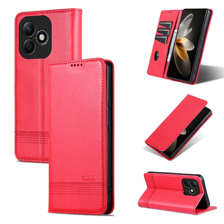 AZNS Magnetic Calf Texture Flip Leather Phone Case, For Honor Magic7, For Honor X60 Pro, For Honor X60, For Honor X60i