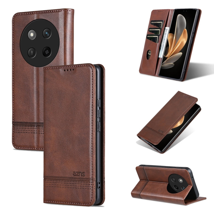 AZNS Magnetic Calf Texture Flip Leather Phone Case, For Honor Magic7, For Honor X60 Pro, For Honor X60, For Honor X60i
