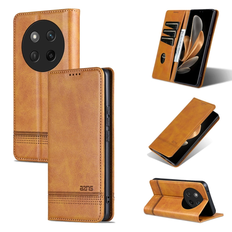 AZNS Magnetic Calf Texture Flip Leather Phone Case, For Honor Magic7, For Honor X60 Pro, For Honor X60, For Honor X60i