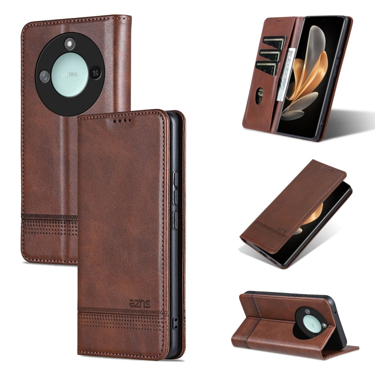 AZNS Magnetic Calf Texture Flip Leather Phone Case, For Honor Magic7, For Honor X60 Pro, For Honor X60, For Honor X60i