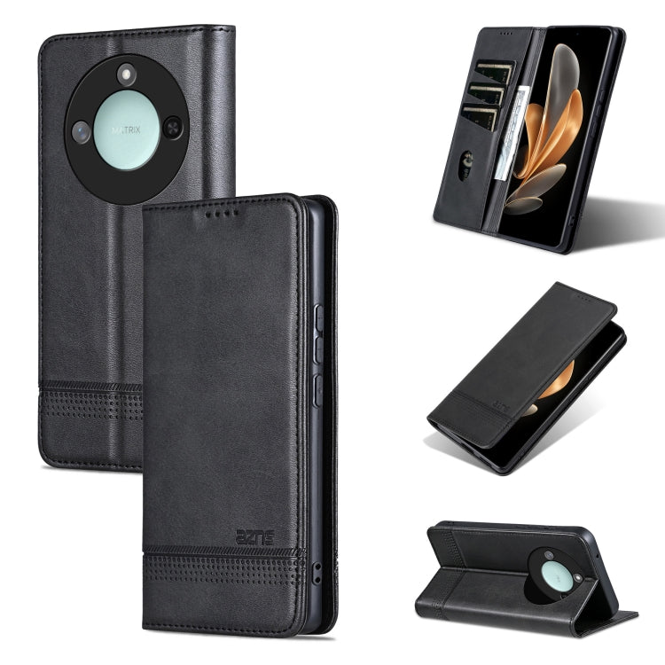 AZNS Magnetic Calf Texture Flip Leather Phone Case, For Honor Magic7, For Honor X60 Pro, For Honor X60, For Honor X60i